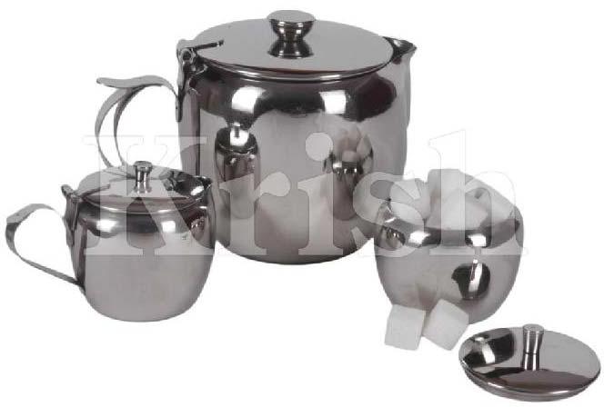 KRISH STAINLESS STEEL STAINLESS STEEL Tea Set, Feature : ECO FRIENDLY