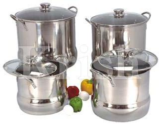 Stainless steel Belly Stock Pots, Feature : eco-friendly