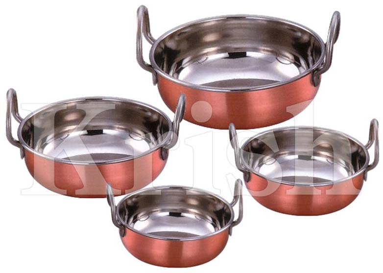 Full Copper Balti Dishes