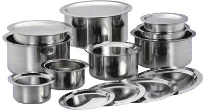 Indian Cooking Pan Sets, Color : Silver