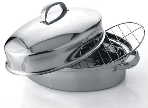 Oval Roaster, Color : Silver
