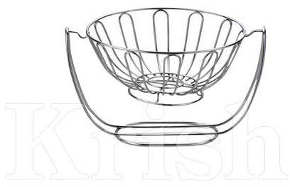 Wire Fruit Basket with Stand