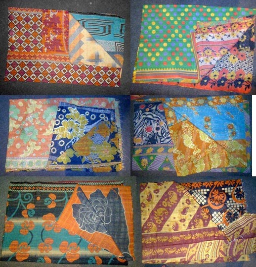 Handmade Vintage Kantha Quilts
