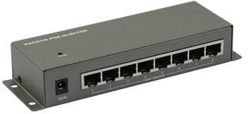 8 Port Passive Poe Injector Hub