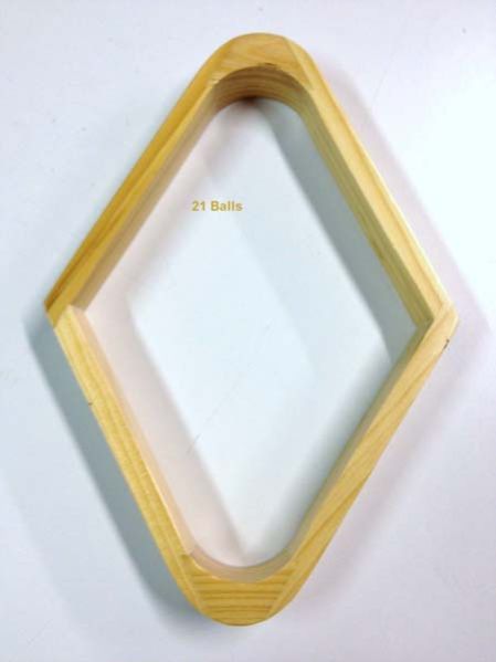 21 BALLS WOODEN 9 BALL FRAME