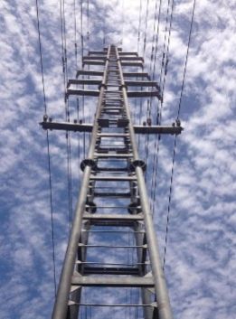 35kv Narrow Base Tubular Tower