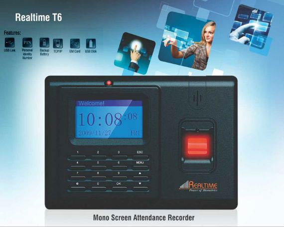 Biometric Time Attendance System (T6)