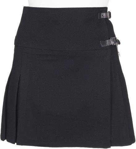 Two Black Buckle Ladies Kilt