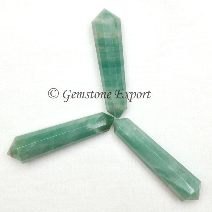 Green Jade Double Terminated Pencil Point