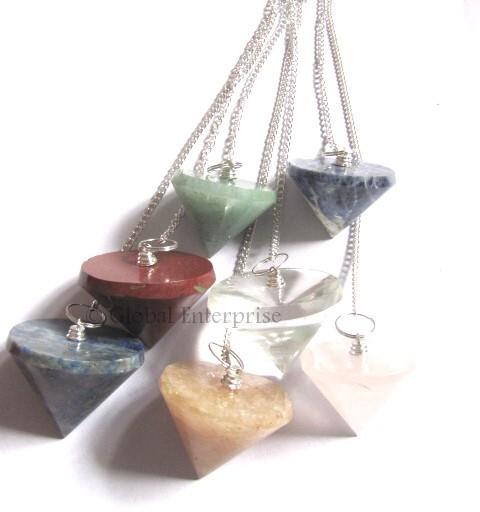 Mix Gemstone Cone Pendulums