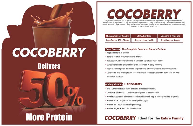 Cocoberry Protein Powder, for Weight Gain, Feature : Energy Booster, Free From Impurities, Gluten Free