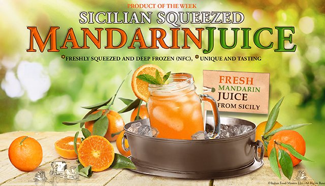 Mandarin Juice Frozen 100% Natural