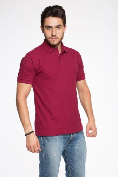 Side Slitted Mens Polo T Shirt