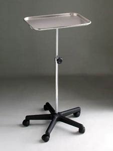 Polished Stainless Steel Instrument Stand, Color : Silver