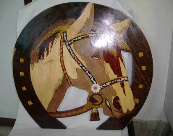 Wooden Horse Carving