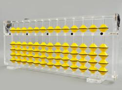 13 Rods Teacher Abacus with Transparent Frame& Yellow Beads - See More At: Http://www.bharatflowcont