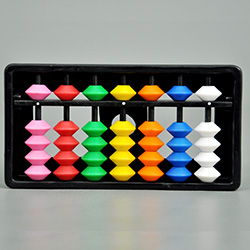 7 Rods Kids Abacus with Multi Colour Beads