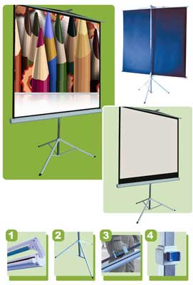 Tripod Projection Screens