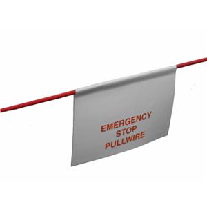 EMERGENCY STOP PULLWIRE LABEL