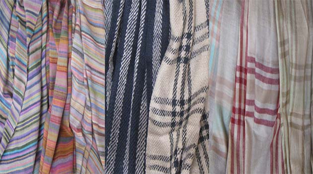 Cashmere Checked Scarves