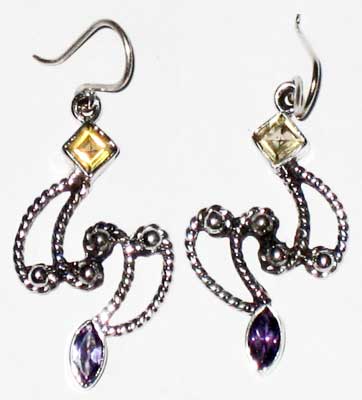 GE-02 gemstone earrings