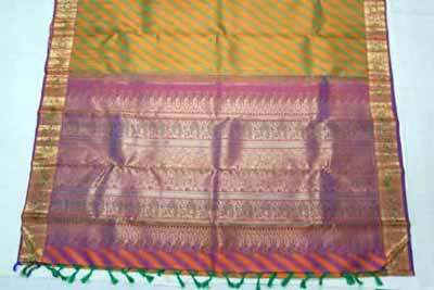 SKP-SB-A001 Silk Brocade Saree, Saree Length : 5.2 M (separate Blouse Piece)