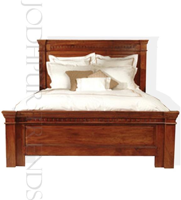 Traditional Carving Solid Wooden Bed