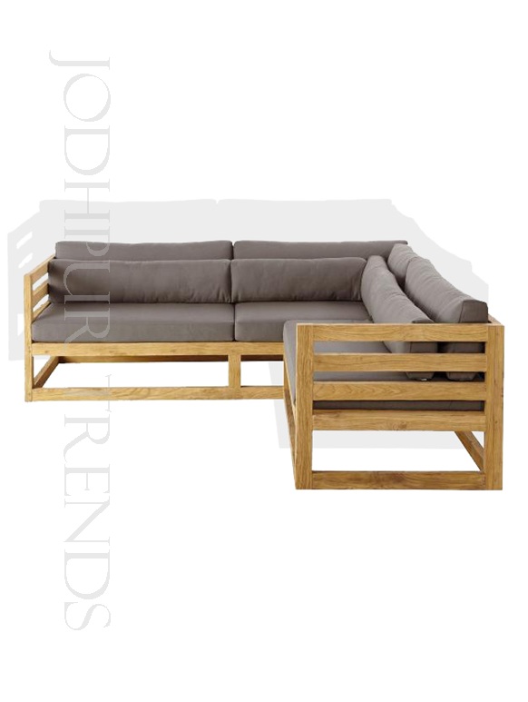 Wooden Corner Sofa Set