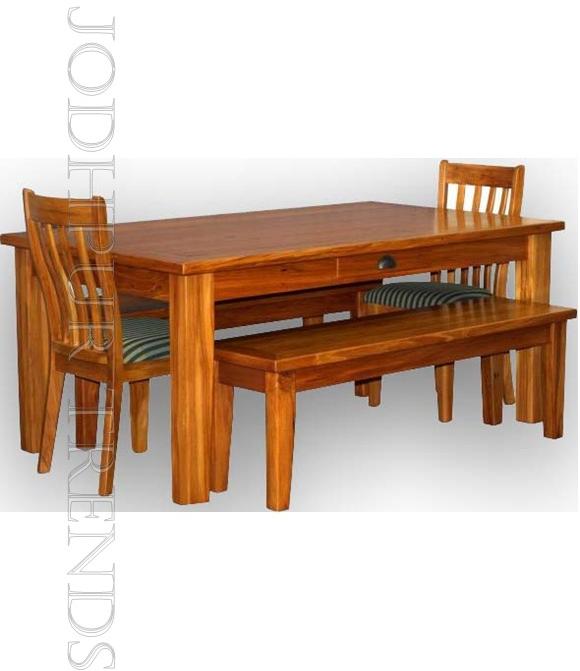 Wooden Dining Bench Set