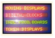 LED Multi Color Moving Display