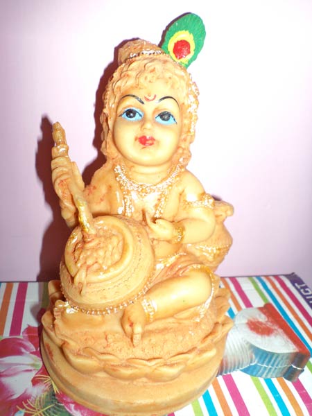 Stone Bal Krishna Statue