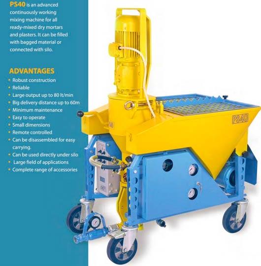 Worm Plastering Pump Machine