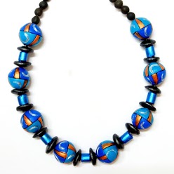 Circular Blue Beads Set
