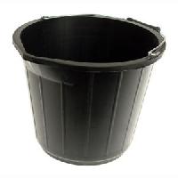 Black Round plastic buckets, Capacity : 10-15Ltr