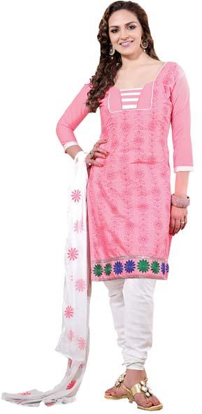 Cotton Salwar Suit Material 002, Color : Cream