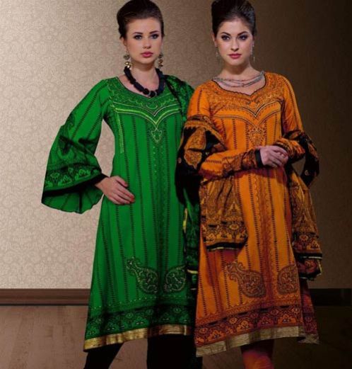 Stylish Printed Greeen Salwar Suit