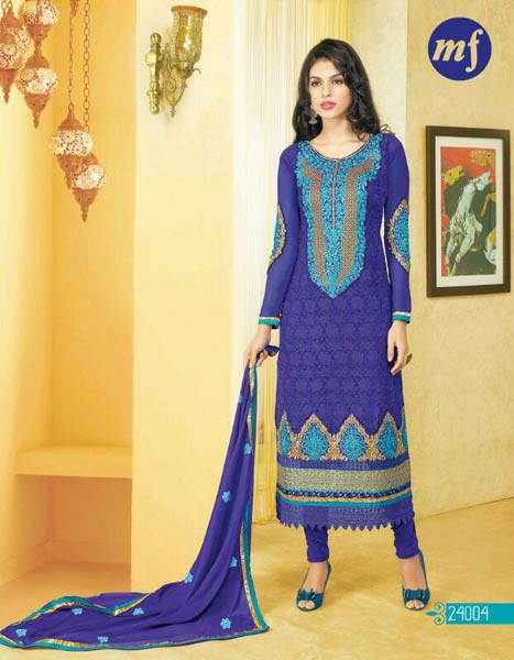 Traditional Blue Salwar Suit