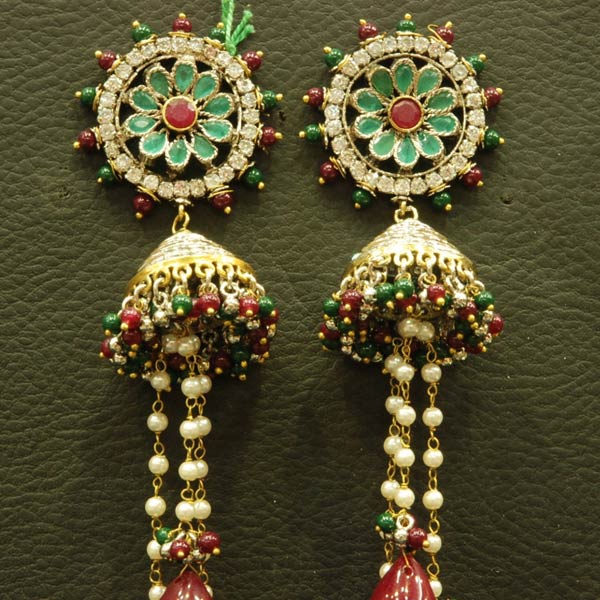 Polished Antique Earrings, Packaging Type : Fabric Bag