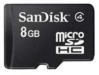 SanDisk Micro SD 8 GB Class 4 Card