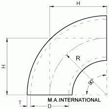 Pipe elbow