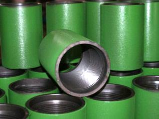 Powder Coated Steel Taper Threaded Couplings, for Hydraulic Pipe, Color : Green