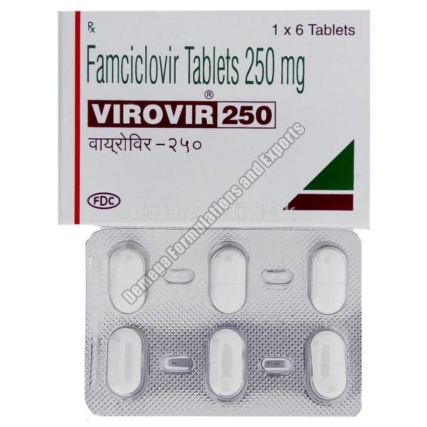 Virovir 250mg Tablets, Purity : 99%