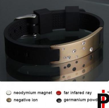 Gold and Silicone Bracelets