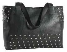 Ladies Studded Leather Handbag