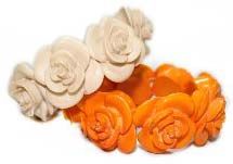 Resin Flower Bracelet Set