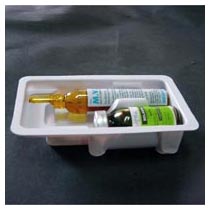 Rectangular HDPE Ampoule Tray, for Packaging, Pattern : Plain