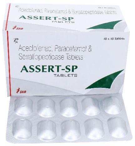 Acelofenac 100mg,Paracetamol 325mg & Serratiopeptidase 15mg