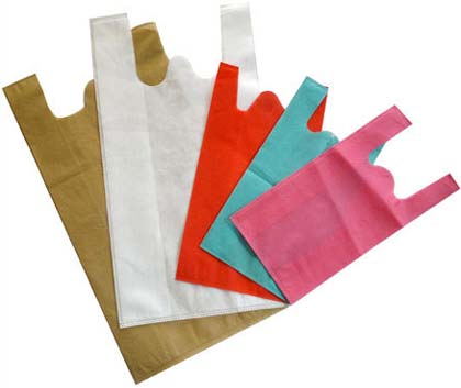 Non Woven W Cut Carry Bags
