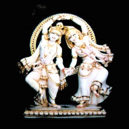 Marble Radha Krishna Statue