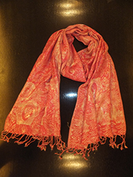 Viscose Lurex Rose Flower Design Scarf